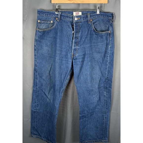 Levi's 501 XX Straight Leg Reg Wash 100% Cotton Button Fly Jeans Men's 40 X 32 - Picture 2 of 8